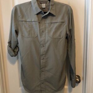 REI boys button down shirt